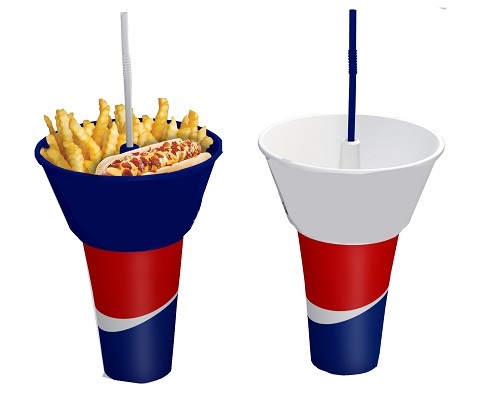 2 in 1 Food Cup, Food & Drink Items