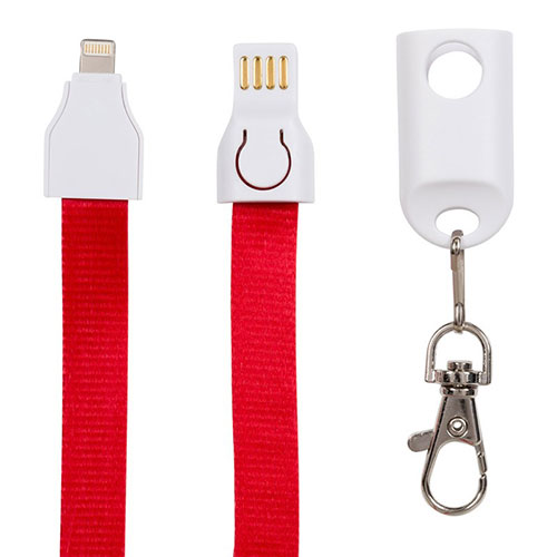 2-in-1 Lanyard Charge Cable 