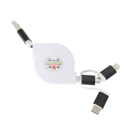 3-In-1 Retractable Kyle Charging Cable  