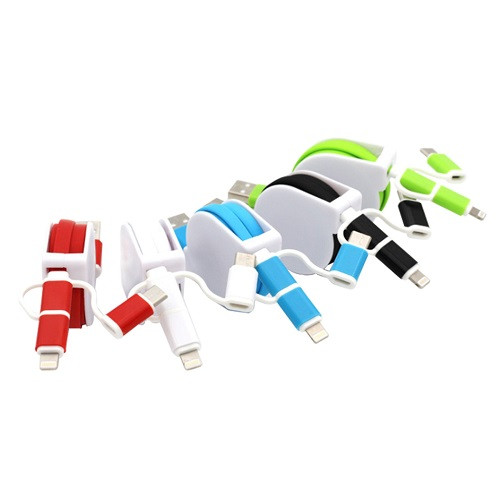 3-In-1 Retractable Kyle Charging Cable  