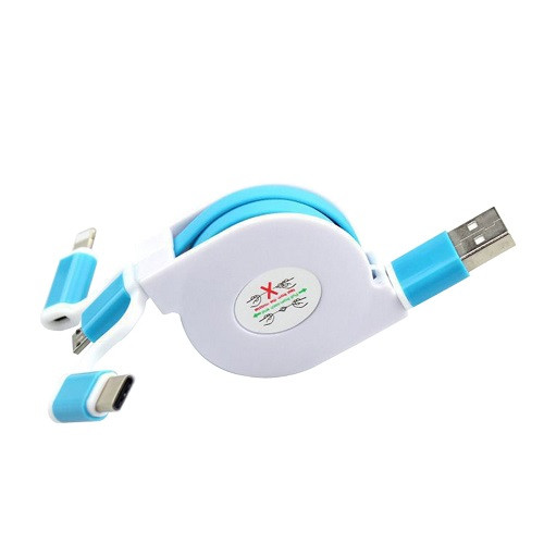 3-In-1 Retractable Kyle Charging Cable  