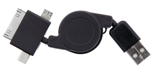 3 in 1 Retractable USB Charger 