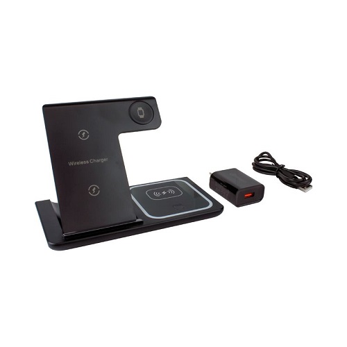 3-N-1 Wireless Charger & QC3.0 Adapter 