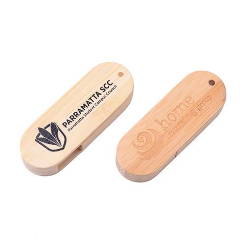 32GB Swivel Wooden Flash Drive 