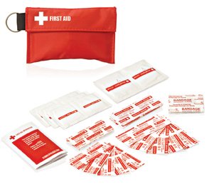 34pc First Aid Pouch on Keyring