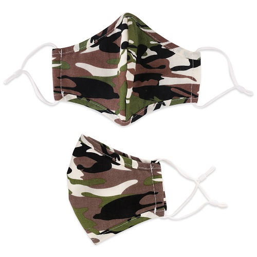 4 Ply Fabric Camouflage Reusable Face Mask