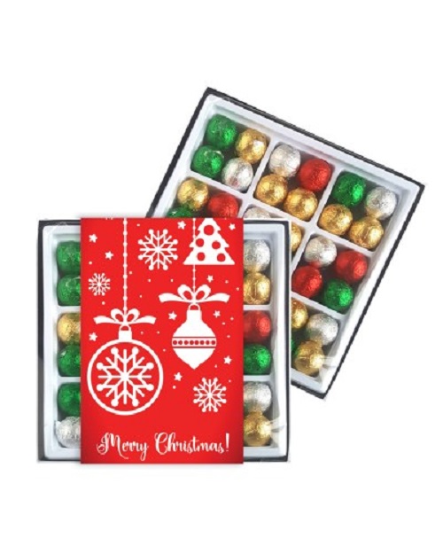 45x Chocolate Baubles in a Gift Box