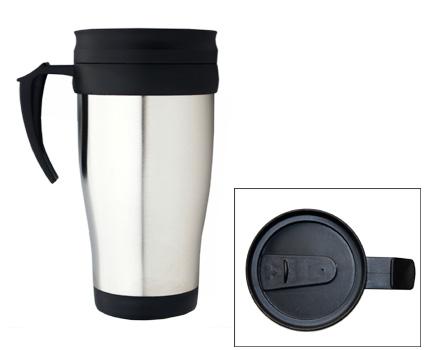 475ml Stainless Steel Travel Mug with Handle 