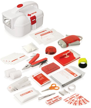 50pc Emergency Torch First Aid Kit