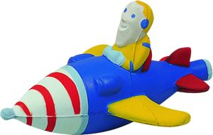 6.8cm Blue Stress Reliever Plane