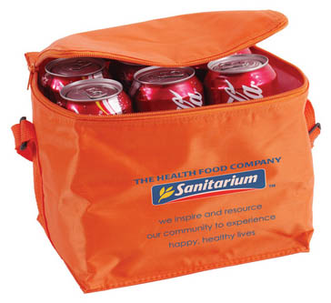 6 Can Nylon Cooler Bag