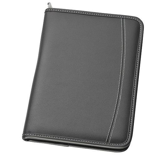 A5 Zippered Compendium with Gusseted Pocket