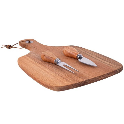 Acacia Cheeseboard & Knife Set 