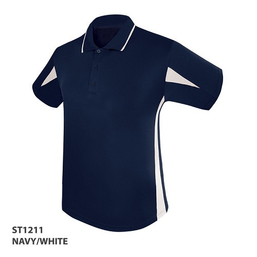 Polo Shirt With Contrast Panel Design 