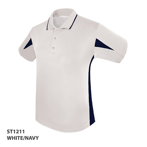 Polo Shirt With Contrast Panel Design 