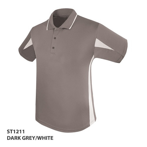Polo Shirt With Contrast Panel Design 