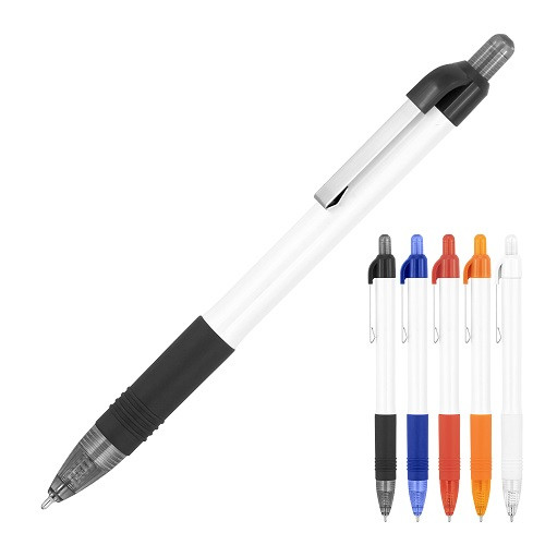 Anthony White Barrel Silk Ink Ballpoint Pen