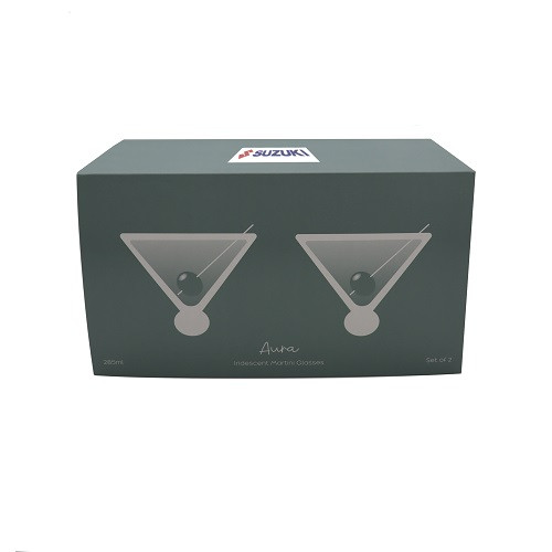 Aura Iridescent Martini Glasses 