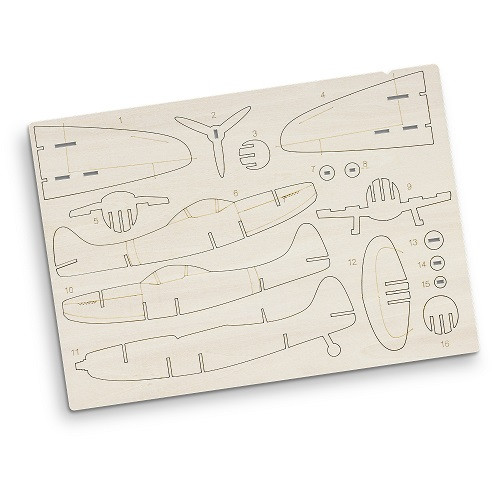 BRANDCRAFT Spitfire Wooden Model 