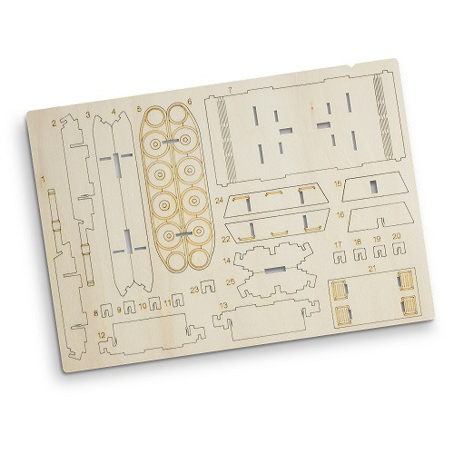 BRANDCRAFT Tank Wooden Model 