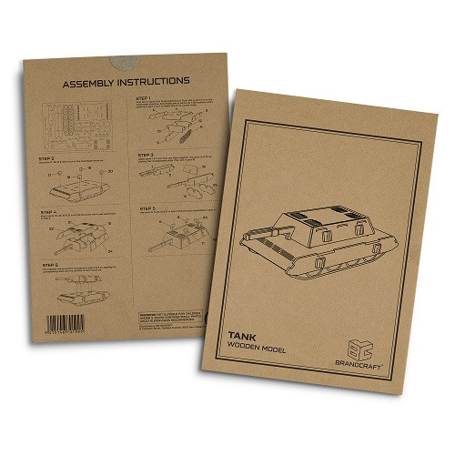 BRANDCRAFT Tank Wooden Model 