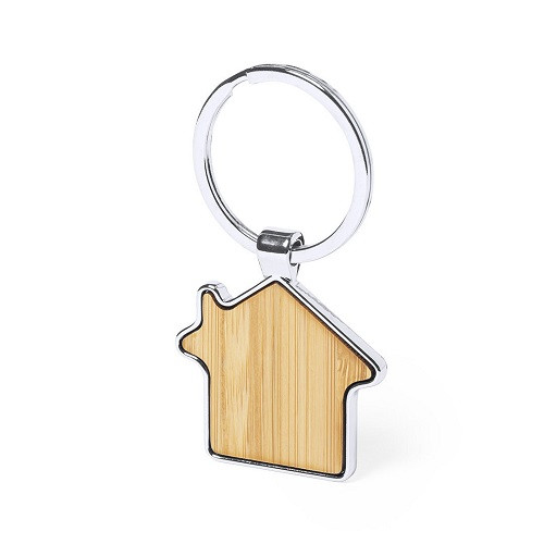 Bamboo House Shape Keyring