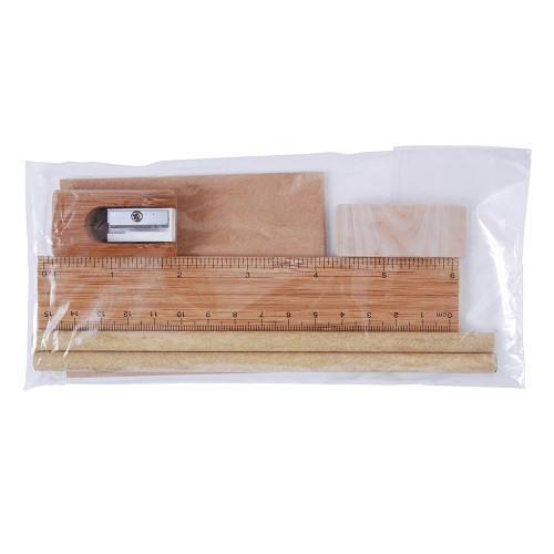 Bamboo Stationery Set in Cello Bag 