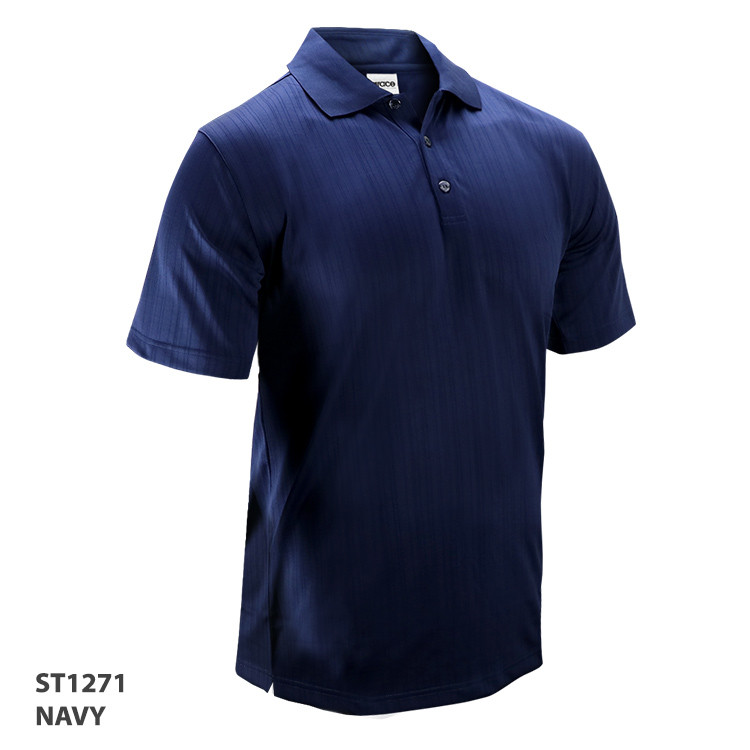 Men's Polo Shirt Tone On Tone Stripe Design 