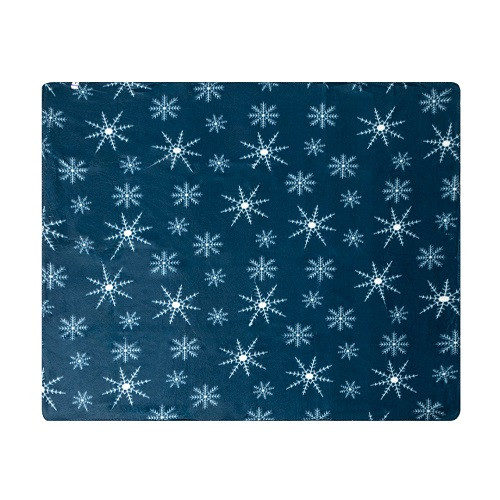 Christmas Blanket with White Motifs 