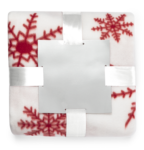 Christmas Blanket with White Motifs 