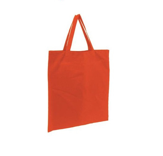 Coloured Short Handle Calico Bags 