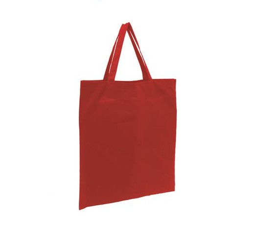 Coloured Short Handle Calico Bags 