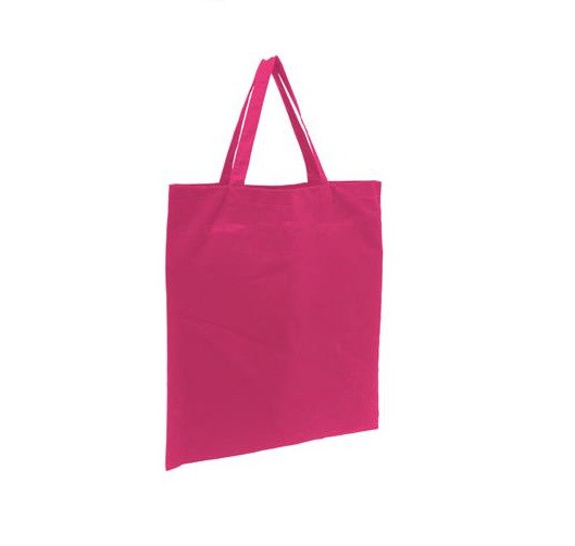 Coloured Short Handle Calico Bags 