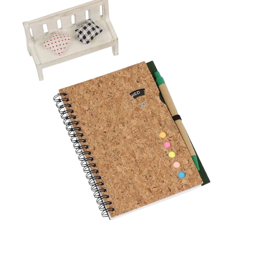 Cork Spiral A5 Notebook Set