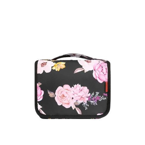 Custom Hanging Floral Makeup Bag 