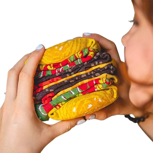 Customised Burger Socks 