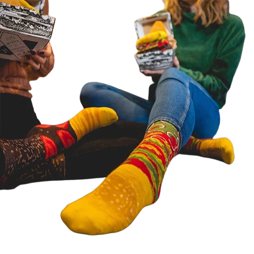 Customised Burger Socks 