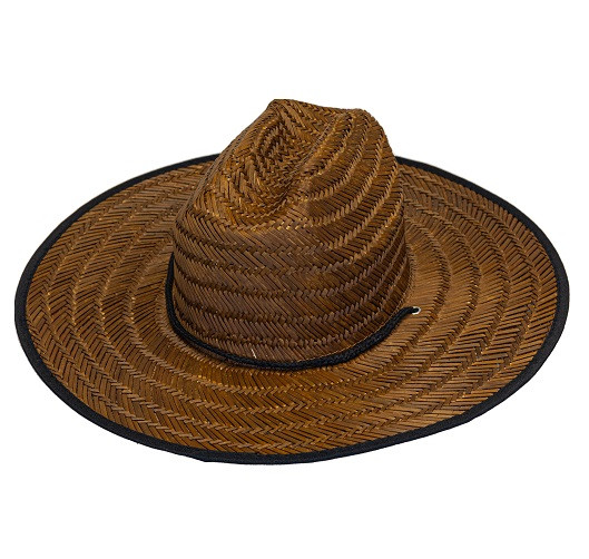 Dark Burnt Straw Hat 