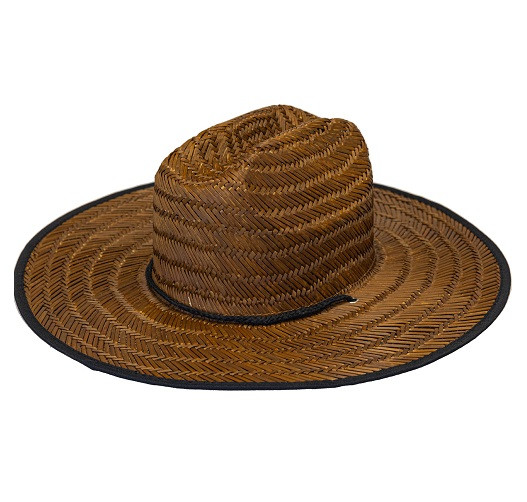Dark Burnt Straw Hat 