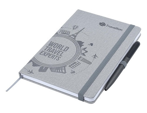 Designa Deboss Linen Notebook A5 Sea 