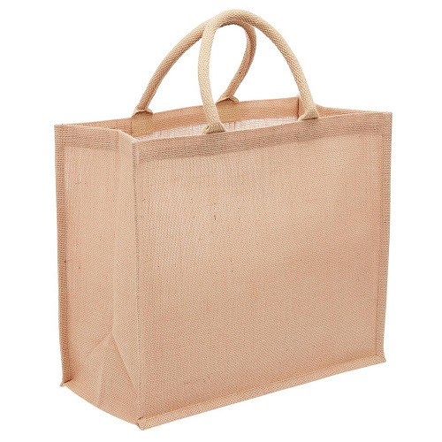 Eco Jute Tote with Wide Gusset 