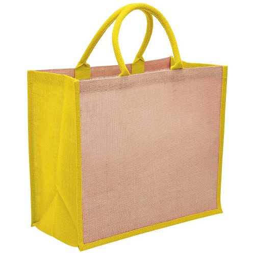 Eco Jute Tote with Wide Gusset 