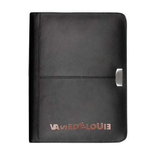 Essex Leather Zippered 3 Ring Compendium 