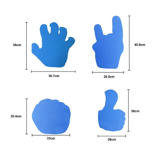 Foam Gesture Mitts 