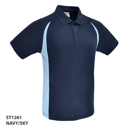 Polo Shirt With Mesh Knit Fabric 