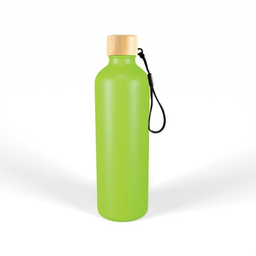 Gelato Aluminium Drink Bottle with Bamboo Lid 