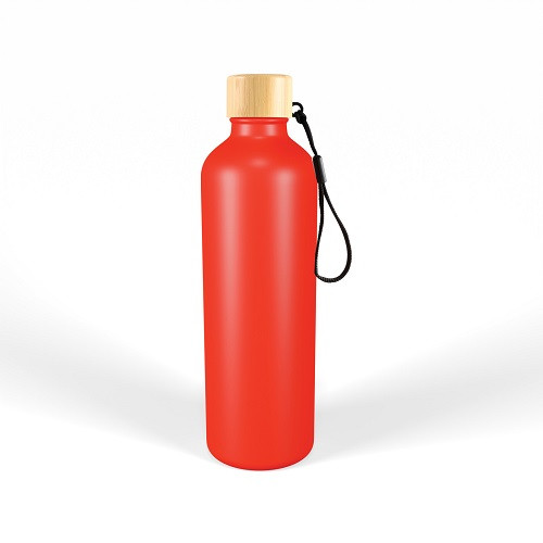 Gelato Aluminium Drink Bottle with Bamboo Lid 