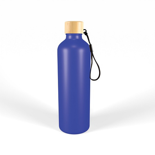 Gelato Aluminium Drink Bottle with Bamboo Lid 