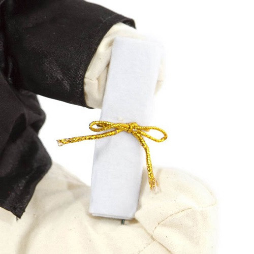 Graduation Signature Calico Bear with Pen 