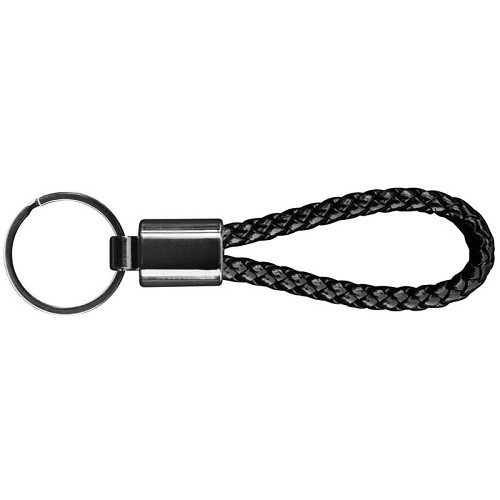 Gunmetal Braided Key Chain 